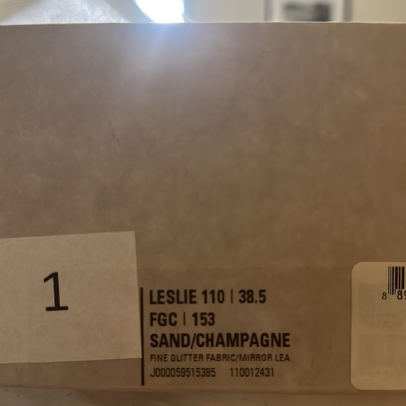 Jimmy Choo Leslie Glitter Metallic Leather Sandal - Picture 8 of 9